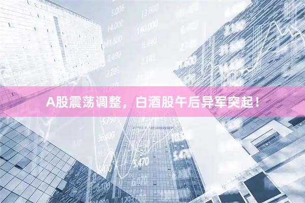 A股震荡调整，白酒股午后异军突起！